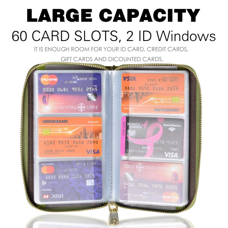 إيزي يو لايف حاملة بطاقات جلد بسحاب - Image 3