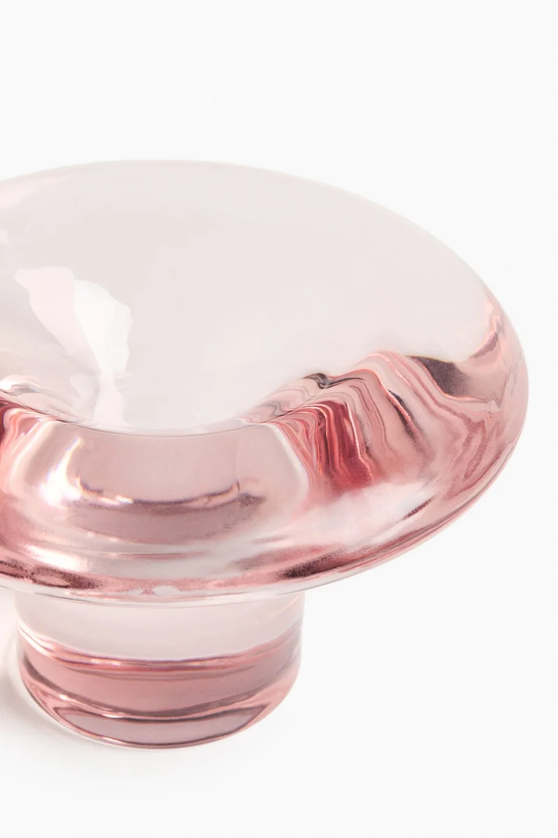 H&M Glass candle holder
