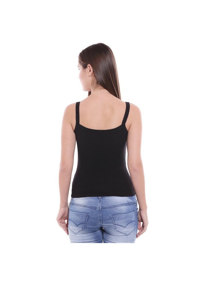 بودي كير قميص داخلي نسائي من القطن من BODYCARE (عبوة من 3 قطع) (E51BBB-S_Black_Small)  - Image 2