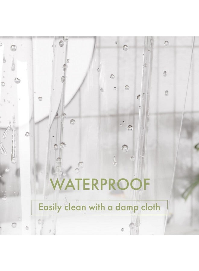 AmazerBath Extra Long Shower Curtain Liner, Clear, 84 Inches Long, 72x84 Plastic Curtain Liner, Cute PEVA Tall Shower Liner for Bathroom with 3 Magnets - Image 5