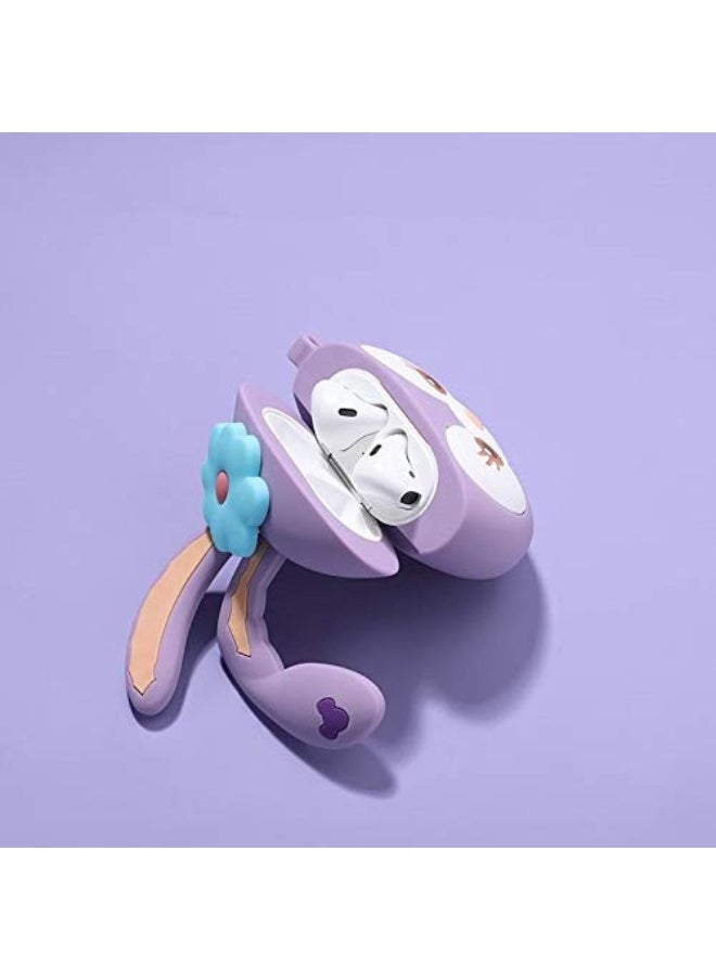Generic - Case Soft Silicone Shockproof Cover for Apple Airpods 3 New 3D Cute Cartoon Creative Fun Case Skin with Keychain Design - Image 1