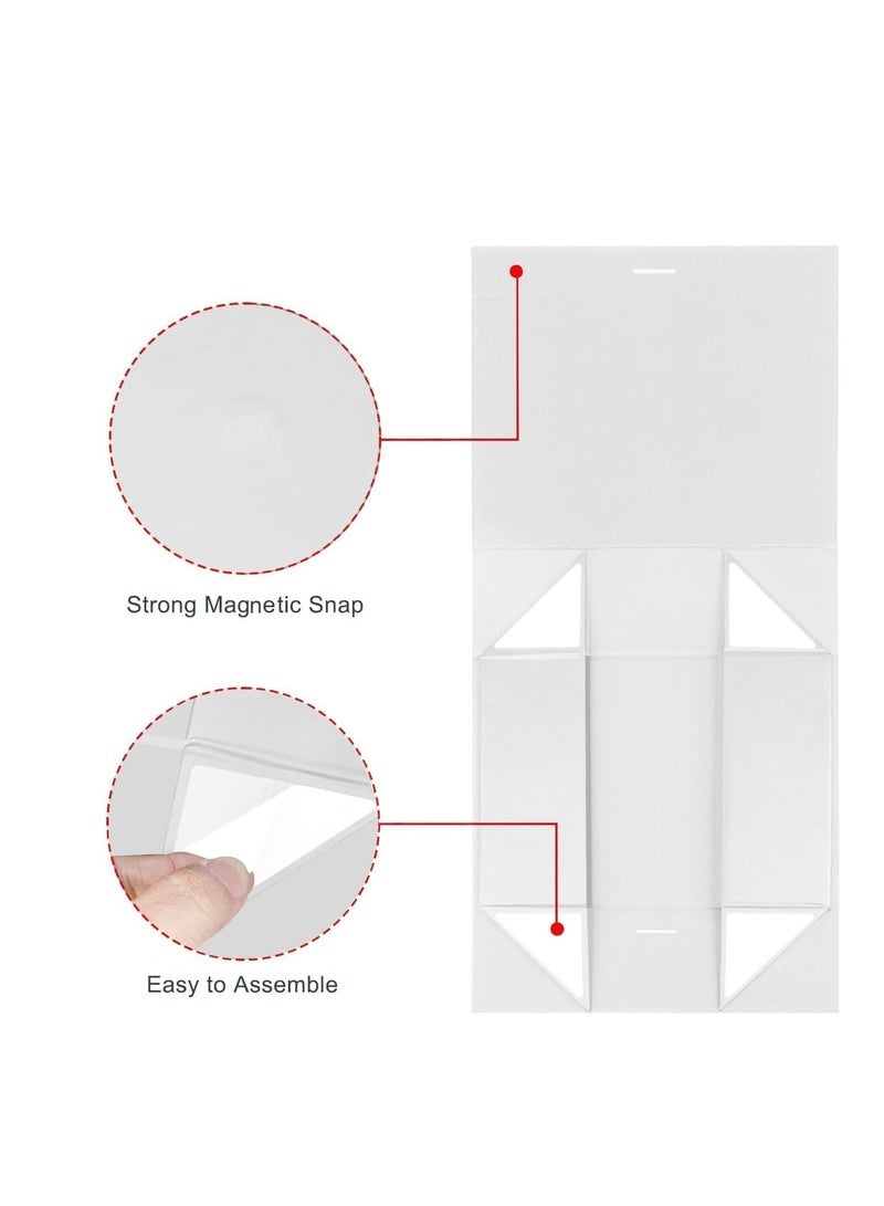 general Luxury Magnetic Gift Box, White Large Gift Box with Ribbon,Folding Gift Boxes for Presents With Lid, Suitable for Festival, Birthday, Anniversary, etc - Image 3