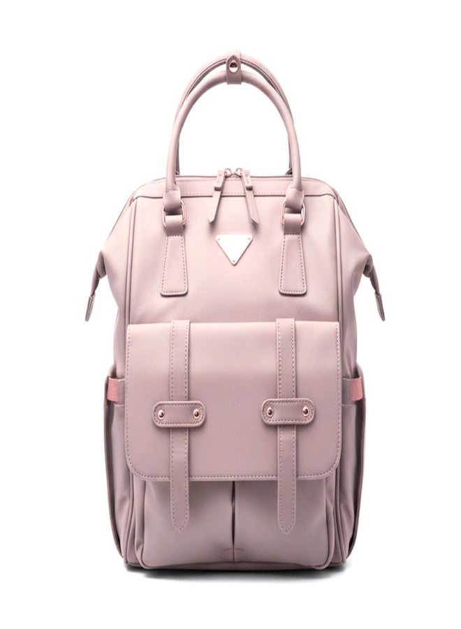Cradleve Stella Diaper Bag for Moms | Stylish & Spacious Mommy Bag with Insulated Bottle Pockets | Waterproof Recycled Nylon | Backpack, Tote & Stroller Bag (Candy Pink) - Image 1