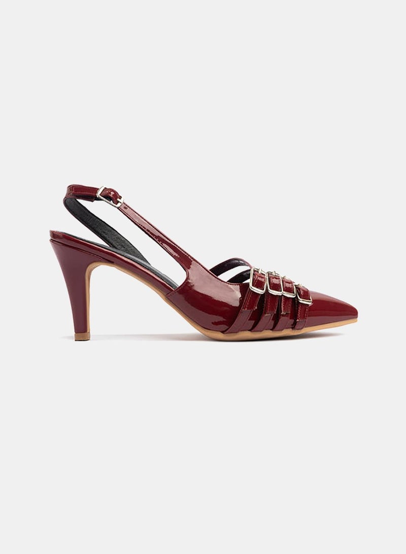 TGS Quad Cross Buckle Slingback Heel - Image 2