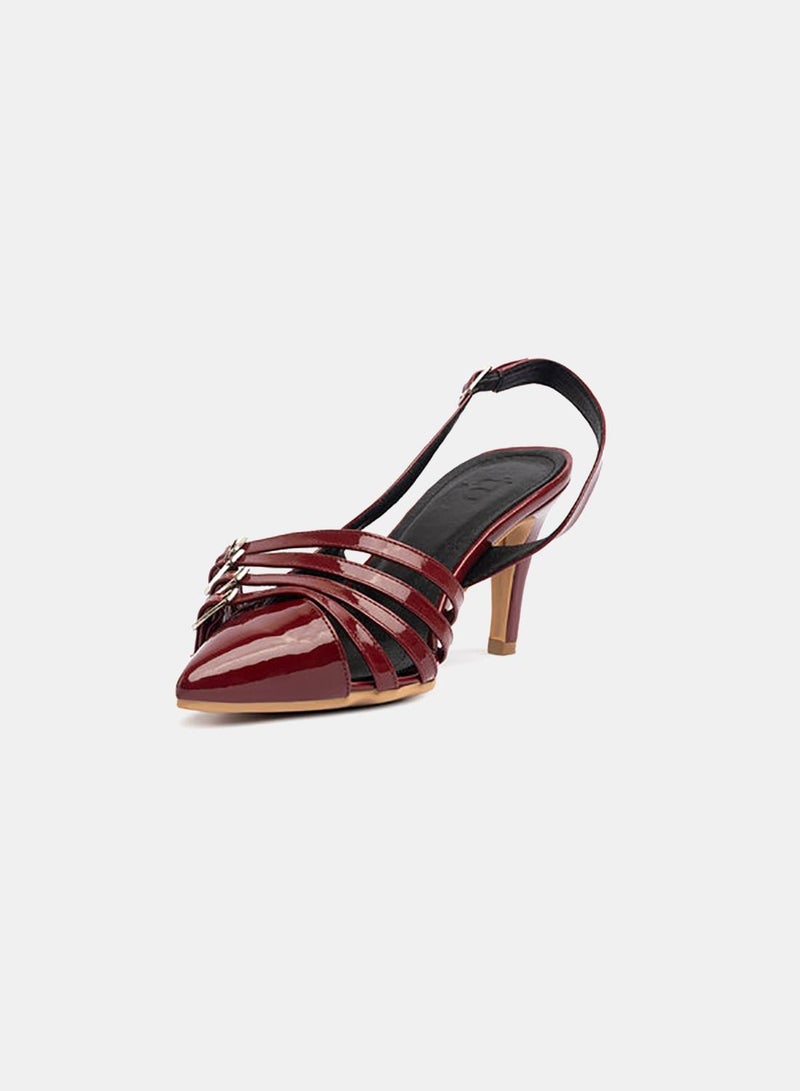 TGS Quad Cross Buckle Slingback Heel - Image 3