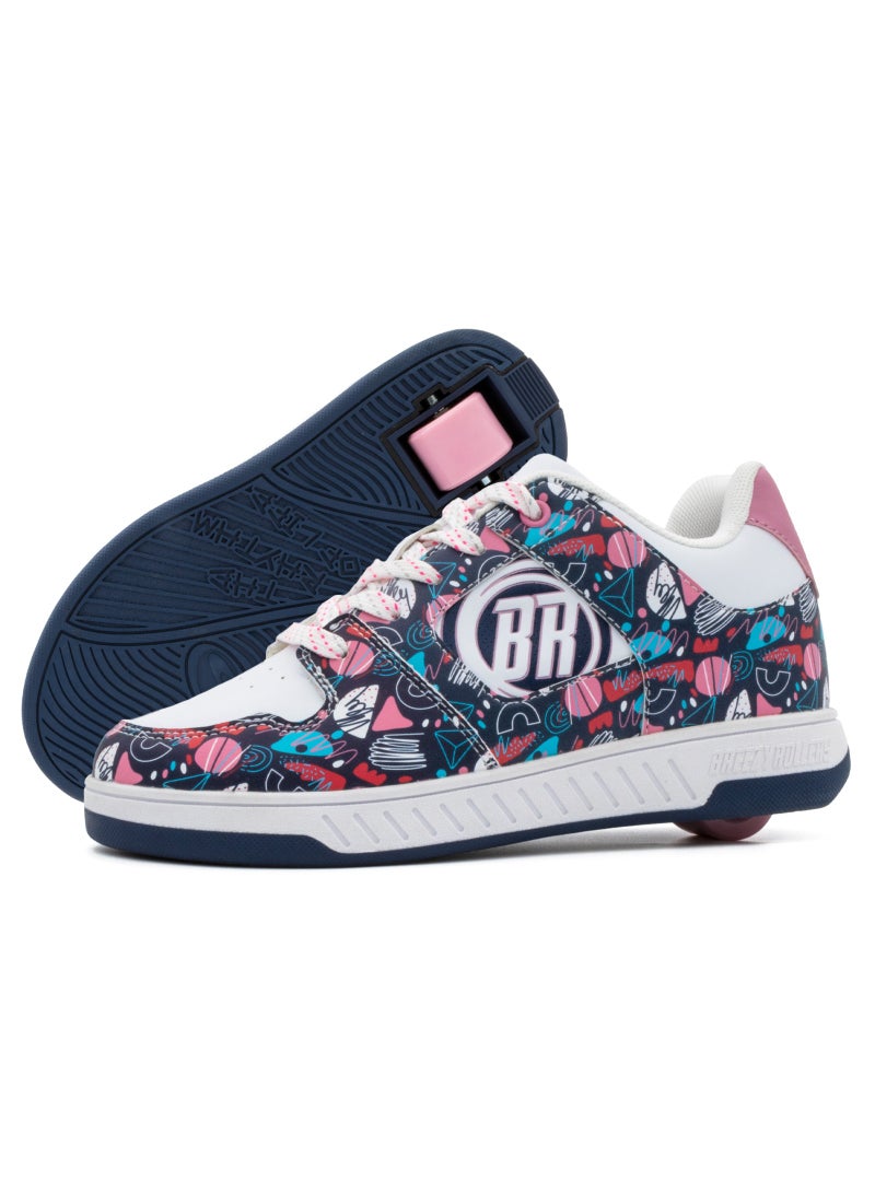 BREEZYROLLERS BREEZY ROLLERS shoes with wheels for children, Roller skates sneakers kids, From children's street shoes to roller skates in a few seconds, Patented click system, Trainers with wheels for girls & boys - Image 1