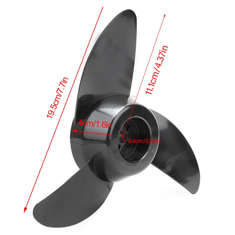 12v24v Thicken Plastic Electric Thruster Fitting Outboard Motor Propeller Accessory - Image 4