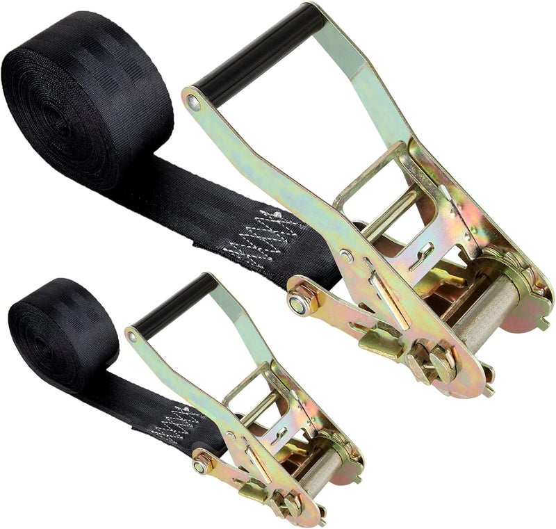LISHINE 2 Pack 2 Inch Endless Ratchet Strap Heavy Duty 20ft Tie Down Straps - Image 1