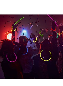MIXDE 100 Glow Sticks Party Pack 8 Inch With Connectors To Make Neon Bracelets,Necklaces,Eye Glasses And Balls For Party Supplies  - Image 5