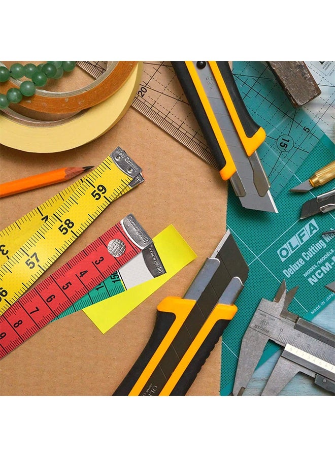 1 Piece 60 Inch / 150 CM Flexible Accurate Dual Sided Soft Tape Measure, Multicolor Body Measuring Tape with Snap Button Closure, for Sewing, Tailoring, Knitting, Fabric and Home Craft - Image 3