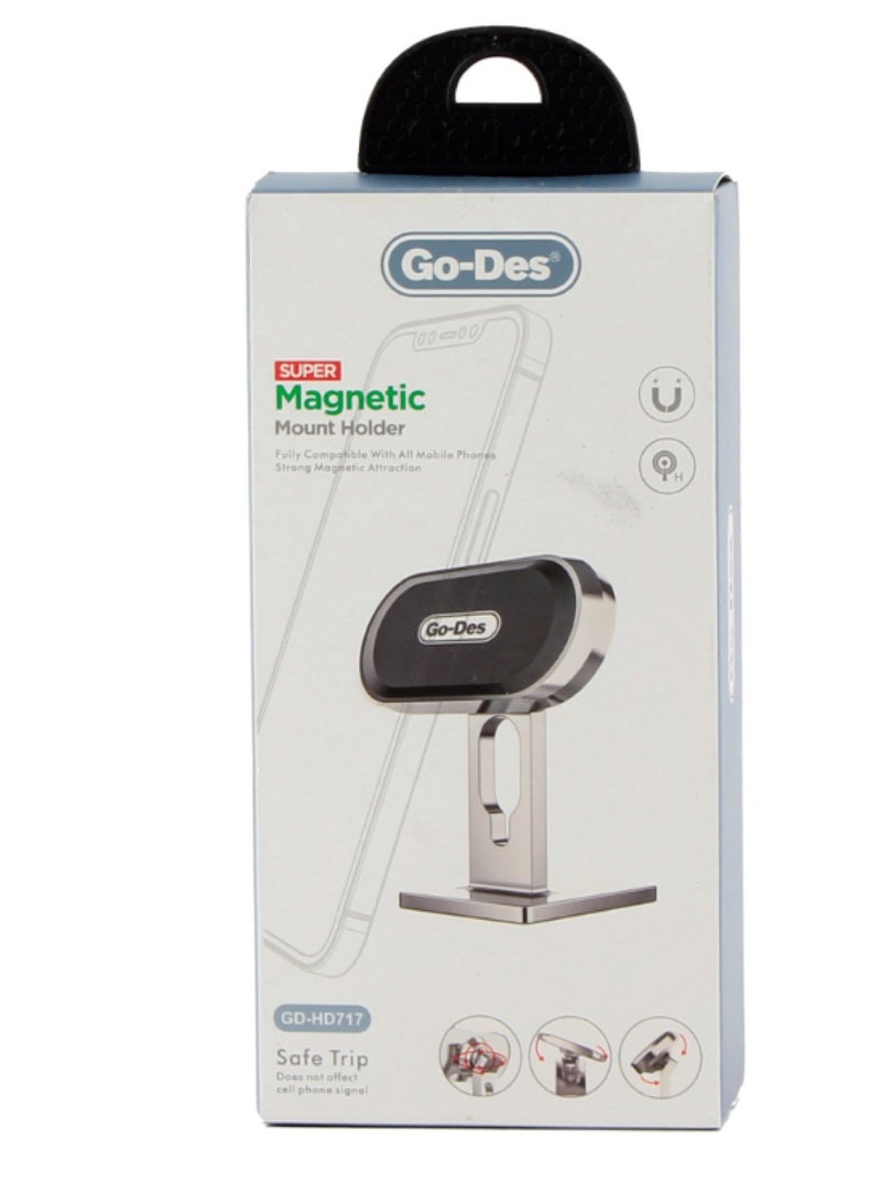 GO-DES GD-HD717 Magnetic Mobile Holder For Home Office Car - Image 1