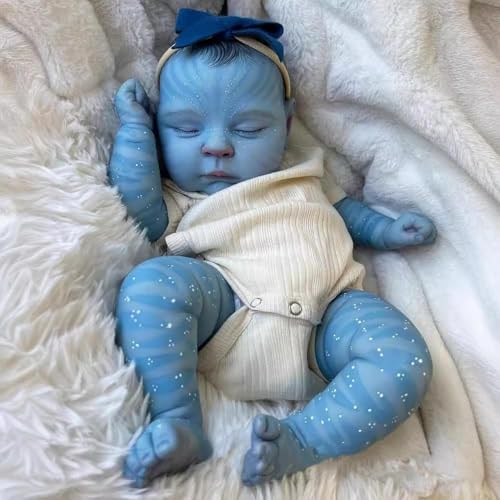 Zero Pam Avatar Reborn Babies 20 Inch Lifelike 3D Painted Dolls Reborn Baby Doll That Look Real Babies Silicone ReBorn Doll with Cloth Body Real Life Avatar Toys for 3 Kids with Accessories - Image 1