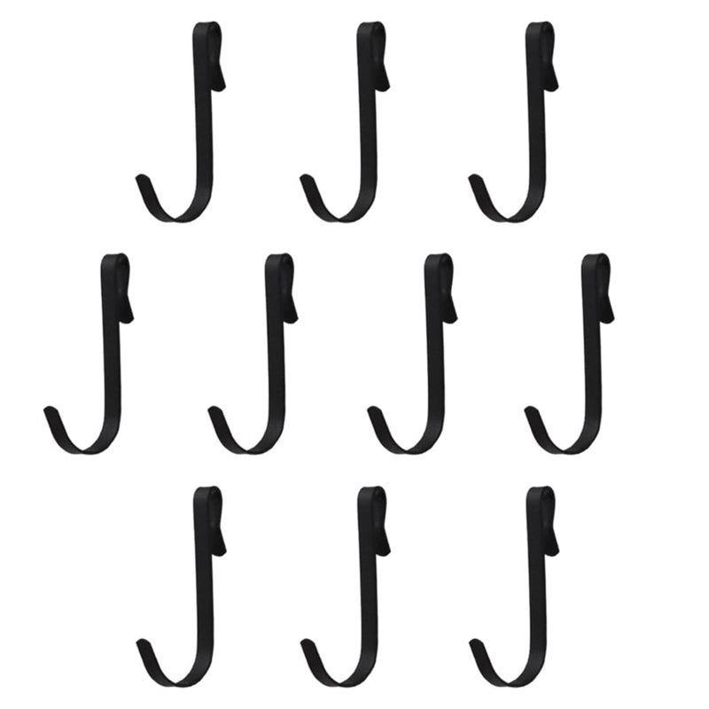Hdtyyln 10Pcs J Shaped Hook Black Wire Rack Hook Stainless Steel Wire Shelf Hooks Hanger Clipon Hooks for Kitchen Bedroom Office Store Warehouse Banana Hooks