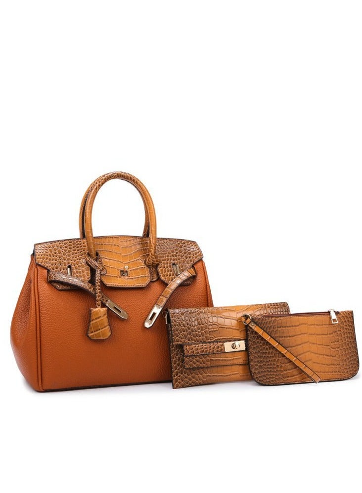 Mark Fairwhale New Large Capacity Handbag Casual Three Piece Set 