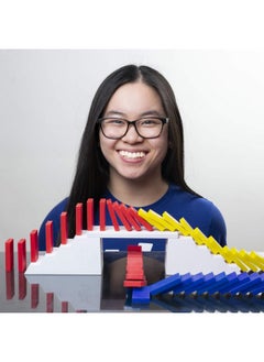 Spin Master Games H5 Domino Creations 100Piece Set ; Kids Games For Game Night ; Building Toys For Outdoor Games ; Lily Hevesh Dominoes Set For Adults & Kids Ages 5+  - Image 3