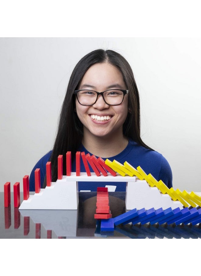 Spin Master Games - H5 Domino Creations 100Piece Set ; Kids Games For Game Night ; Building Toys For Outdoor Games ; Lily Hevesh Dominoes Set For Adults & Kids Ages 5+ - Image 1