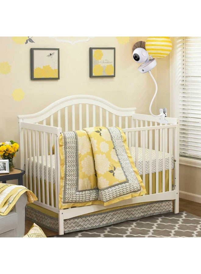 wochel Gooseneck Baby Monitor Mount for Motorola, Owlet, VAVA, Arlo Baby Monitor and Most Universal Baby Monitor Camera, Flexible Baby Monitor Holder Without Tools or Wall Damage - White - Image 3