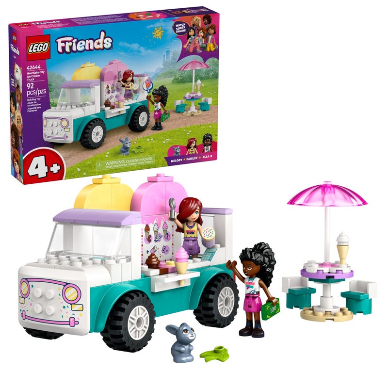 Lego Friends Heartlake City Ice Cream Truck Set – 92 Pcs