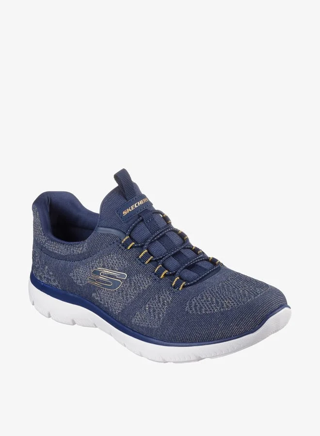 سكيتشرز Womens Textured Sports Shoes with Lace-Up Closure - SUMMITS