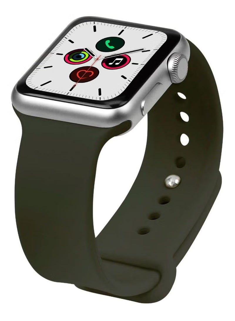 vesus Replacement Band For Apple iWatch Series 5/4/3/2/1 42-44mm Dark Olive