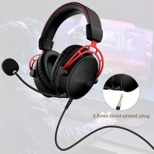 Toeasor 3.5mm Audio Jack Stereo Cloud Alpha Cable Aux Cord Game Headset Cable Wire Compatible with HyperX Kingston Cloud Alpha and Cloud Mix Gaming Headset, 5ft (No Mic) - Image 3