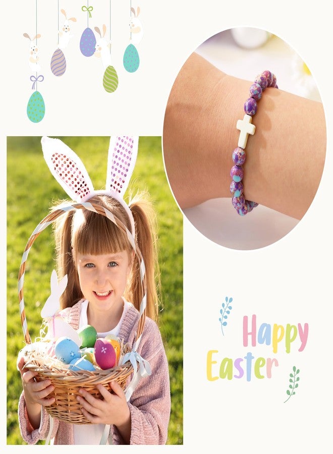 BAYLAY Easter Gifts for Teen Girls Women - Cross Bracelet Easter Basket Essentials Stuffers Fillers for Kids Teen Girls Women Adults Goodie Bag Stuffers - Image 2