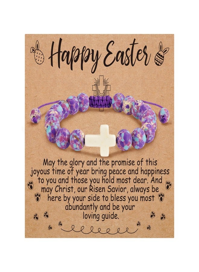 BAYLAY Easter Gifts for Teen Girls Women - Cross Bracelet Easter Basket Essentials Stuffers Fillers for Kids Teen Girls Women Adults Goodie Bag Stuffers - Image 1