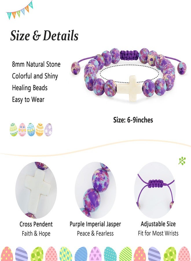 BAYLAY Easter Gifts for Teen Girls Women - Cross Bracelet Easter Basket Essentials Stuffers Fillers for Kids Teen Girls Women Adults Goodie Bag Stuffers - Image 5