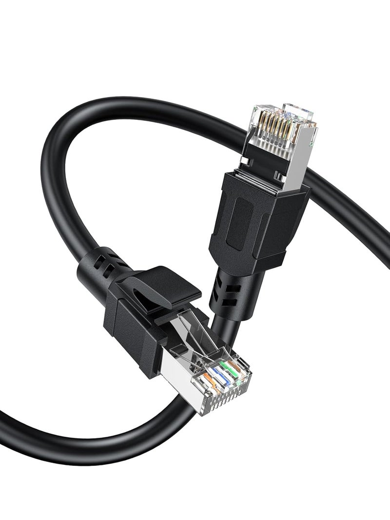 CableCreation Cat8 Ethernet Cable 6.6FT/2M, 40Gbps Network Patch Shielded Heavy Duty Cable, 2000MHz SFTP Internet Cat8 RJ45 LAN Cables High Speed Gaming Cord for PS5 PS4, Xbox, Modem, Router - Image 1