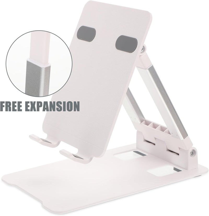 Adjustable Metal Tablet Holder and Laptop Bracket for Desktop Use, Extendable Height Computer Stand Compatible with Tablets and Phones for Home Office - Image 5