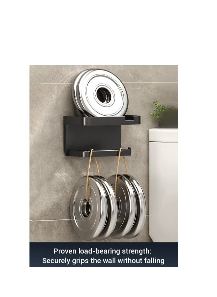 Generic Multifunctional Toilet Paper Holder | Tissue Holder for Bathroom | With Shelf, Phone Holder, Watch and Accessories Tray | Wall-Mounted | Space-Saving Organizer  - Image 2