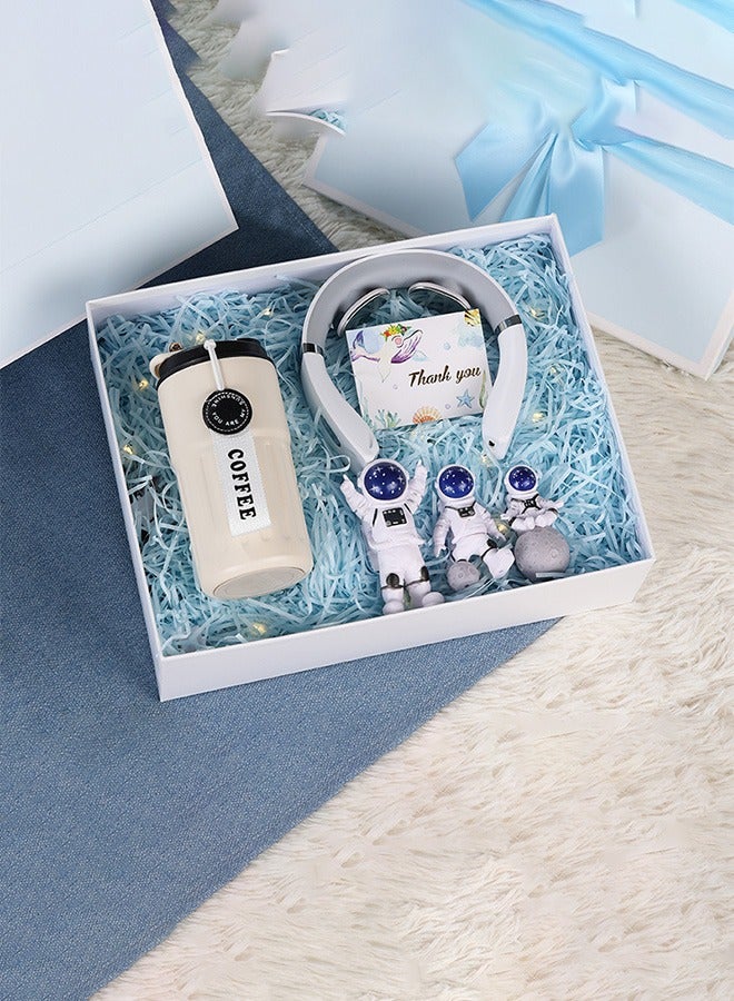 Astronaut Birthday Gift Box for Boys,Men and Brothers-6PCS Gift Basket Set for Birthday,Wedding, Anniversary Special Occasions,New Year Present and Other Holidays
