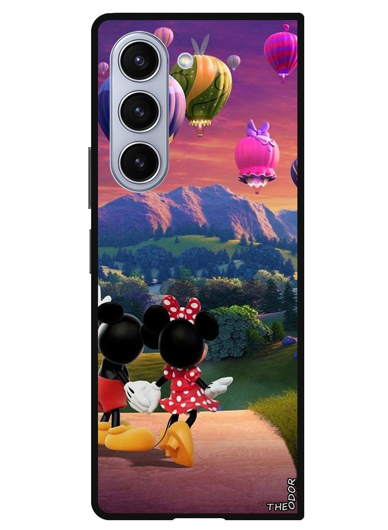 Theodor Protective Case Anti Scratch Shock Proof Bumper Cover For Samsung Galaxy Z Fold 6 Mickey Minnie - Image 1
