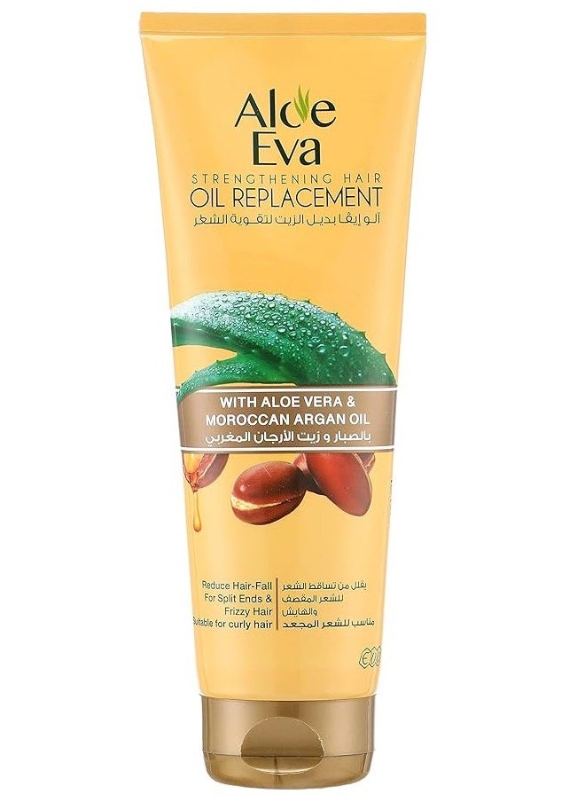 Aloe Eva - ALOE Eva Strenghthening Hair Oil Replacement With Aloe Vera And Argan Oil 250 ml - Image 1