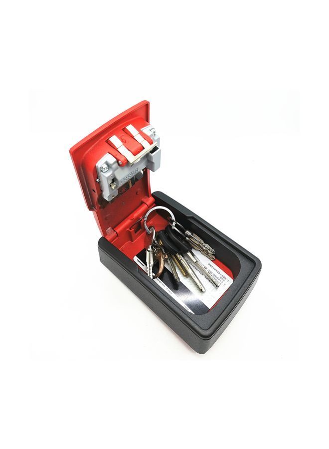 NIBEMINENT Wall Mounted Key Lock Box Red/Black  - Image 3