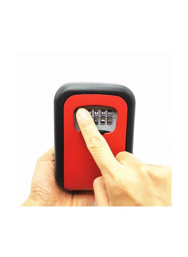 NIBEMINENT Wall Mounted Key Lock Box Red/Black  - Image 2
