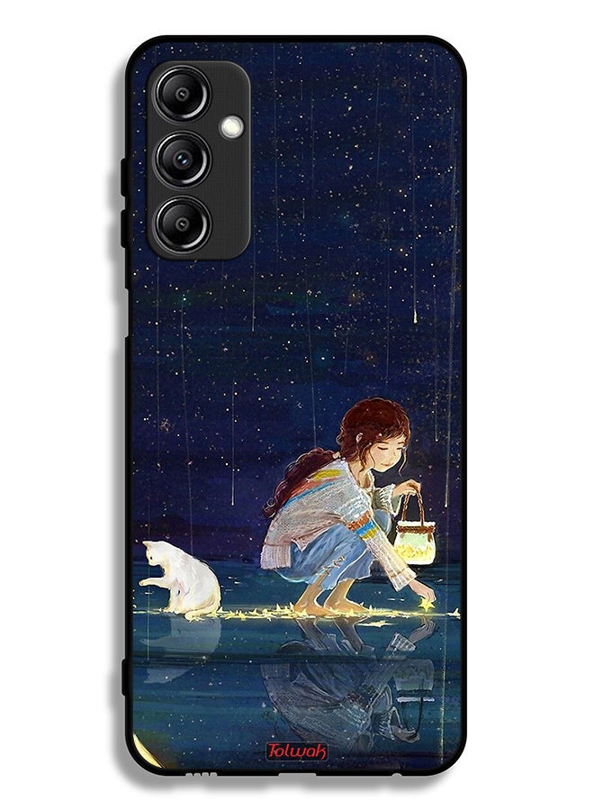 Tolwak Samsung Galaxy A14 5G Protective Case Cover Collecting Stars Art - Image 1
