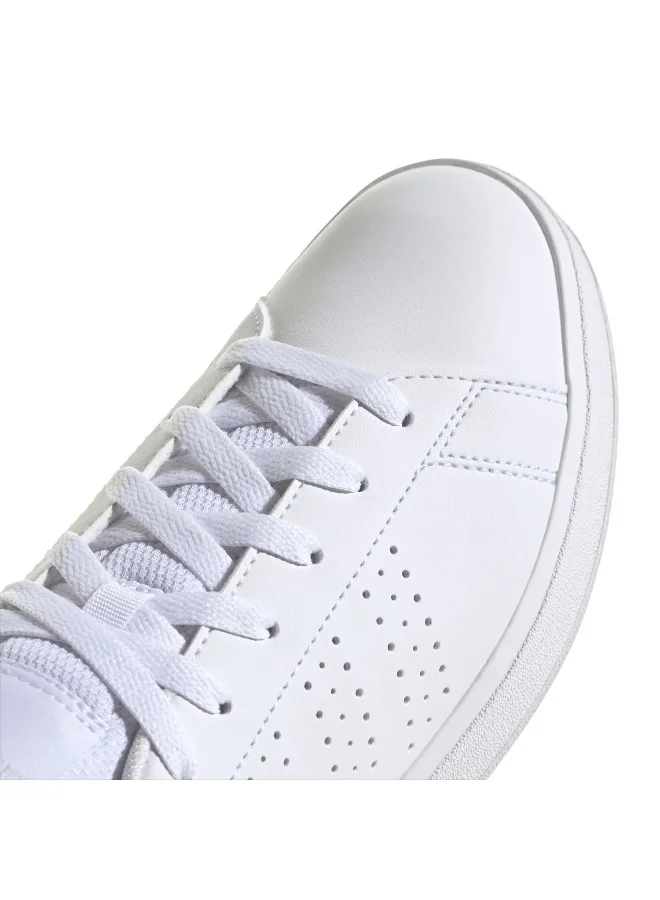 adidas أحذية رياضية نسائية Advantage Base 2.0 بيضاء مقاس 3.5