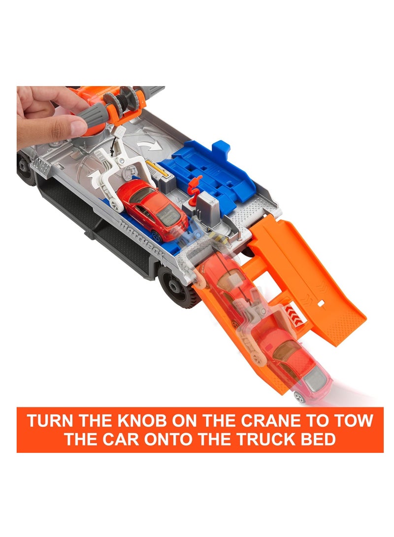 ماتش بوكس شاحنة سحب وإصلاح من Action Driver مع سيارة بمقياس 1:64 - Image 3
