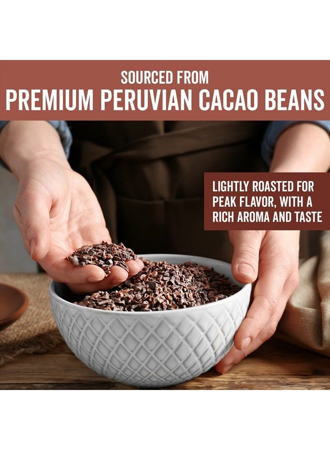 Viva Naturals Organic Cacao Nibs, 2 lb Bag (907g) - Keto Friendly and Vegan Unsweetened Chocolate Chip Substitute, Perfect for Gluten Free Baking, Cacao Nib Smoothies and More, Non-GMO and Gluten Free - Image 3