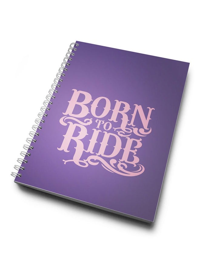 LOUD UNIVERSE Born to ride Spiral Hardcover Notebook  - Image 2