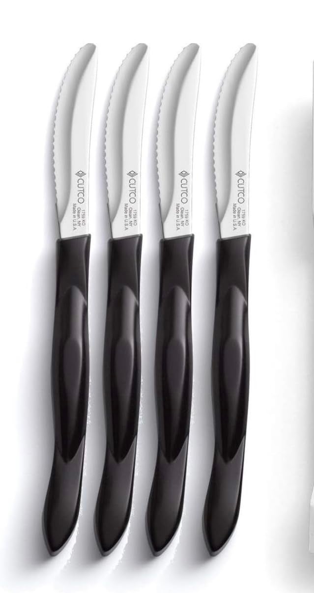 Cutco Four (4) Cutco Classic, Dark Brown Table Steak Knives #1759- Manufacturer Sealed - Image 5