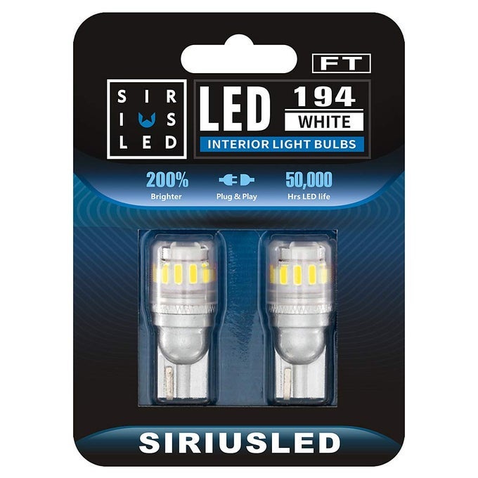 Ft 194 912 Side Marker Led Light Car Interior Map Dome Trunk Backup Bulb High Power 3030 4014 Smd Super Bright Pack Of 2 White