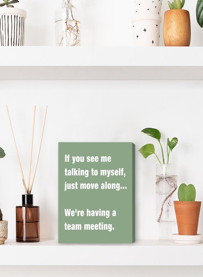 TAGDANK Sage Green Office Desk Accessories Decor Sign - Funny Green Wood Box Sign Cute Desk Accessories - Humor Office Box Plaque - Image 3