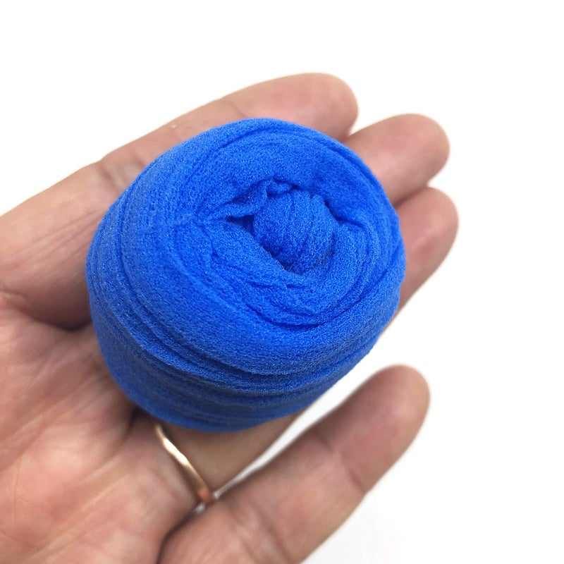 PEPPERLONELY Forest Sapphire Blue 10PC 23 Inch Nylon Stocking Flower Fabric for Flowers Making - Sapphire Blue - Image 2