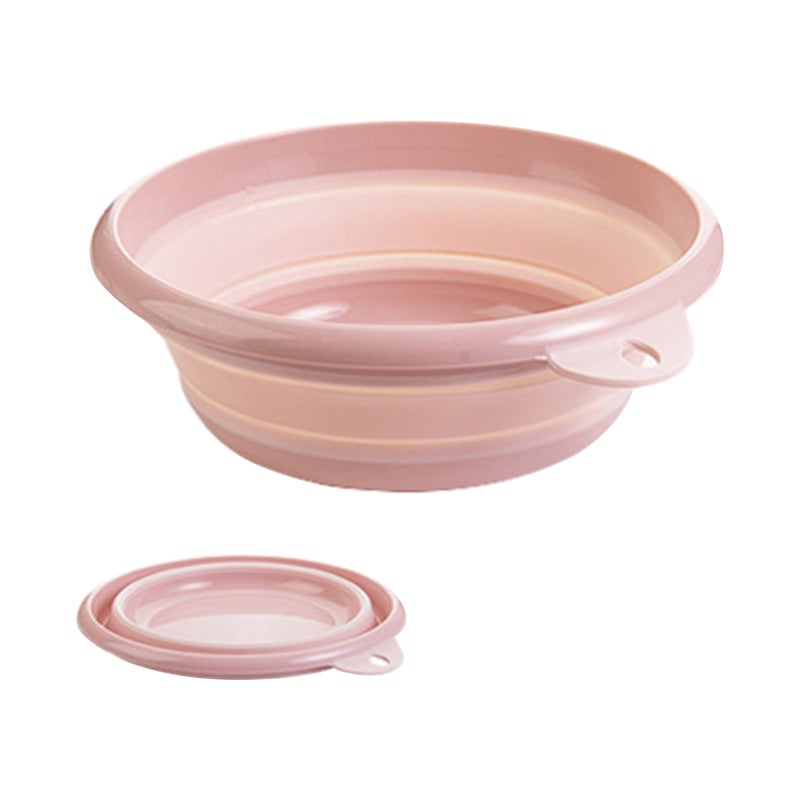 Collapsible Wash Basin Foldable Reusable Wash Basin Folding Round Dishpan Washing Basin Foldable Dish Pan Kitchen Storage Basket for Camping Home RV - Image 1