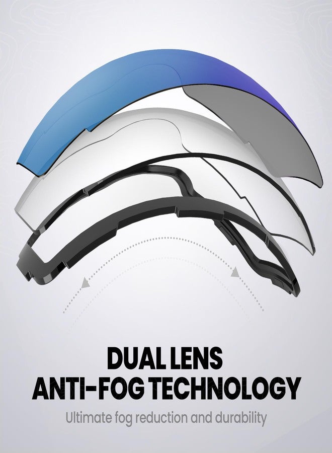 اوت دور ماستر عدسات بديلة لنظارات التزلج OutdoorMaster PRO - أكثر من 20 خيارًا (VLT 33% أزرق جليدي) - Image 3