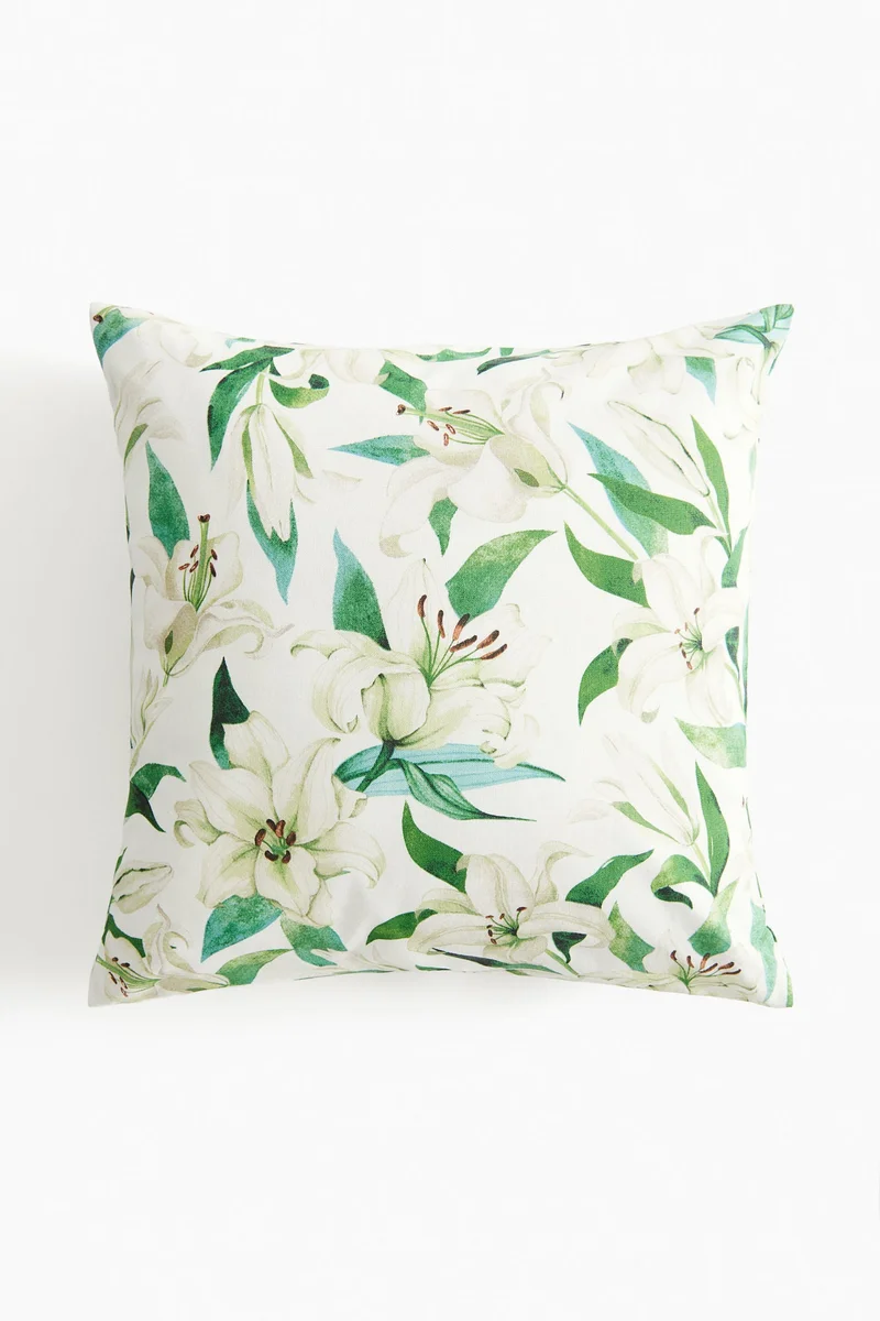 اتش اند ام Patterned cotton cushion cover