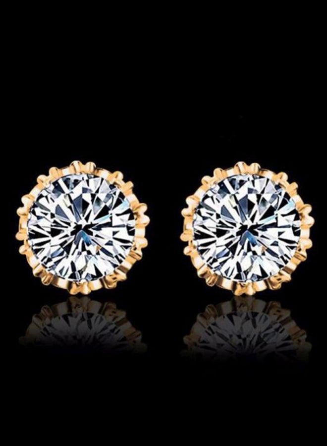 BESTPICKS Cubic Zircon Studded Stud Earrings - Image 2