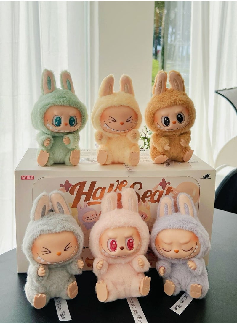 Labubu Second-Generation Sit-Down Party Series blind box Collectible1 BOX Assorted (1PC only)key chain